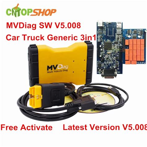 No Bluetooth MVDiag Multi Vehicle Diag V5 008 MVD TCS OBD2 Diagnostic