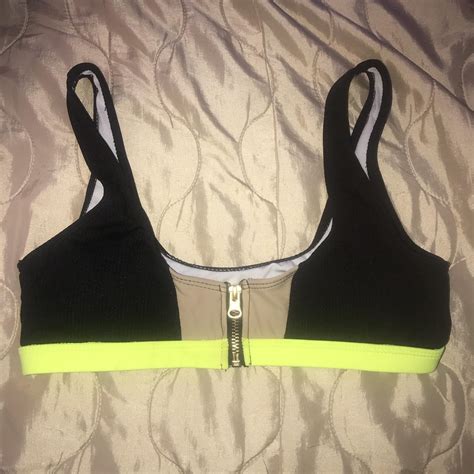 Lime Ribbed Bikini In Perfect Condition Never Worn Depop