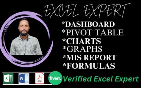 Create Formulas Graphs Charts Pivot Tables And Dashboard By