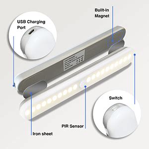 Ousfot Luce Armadio Led Con Sensore Di Movimento Luci Led Luce