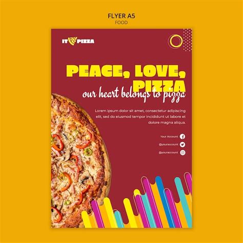 Flyer Pizza Colore Psd Modèles Psd Gratuits De Haute Qualité à