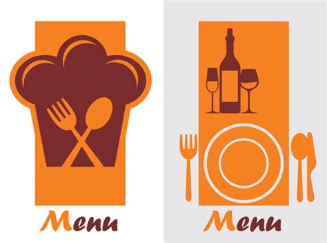 Elements Of Commonly Restaurant Menu Cover Vector 04 Free Download