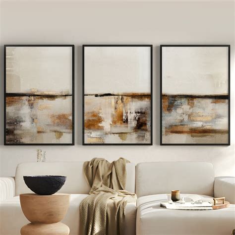 Abstract Art Print Set of 3, Textured Abstract Painting, Printable ...