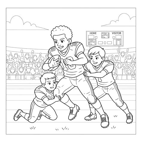 football player color sheet
