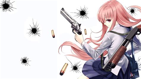 Anime Girl With A Gun Wallpaper Hd Baka Wallpaper The Best Porn Website