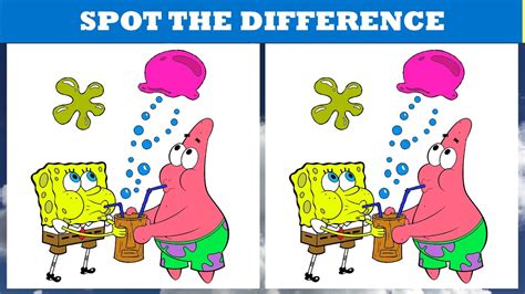 Spot The Differences Spongebob Squarepants Find The Difference 10