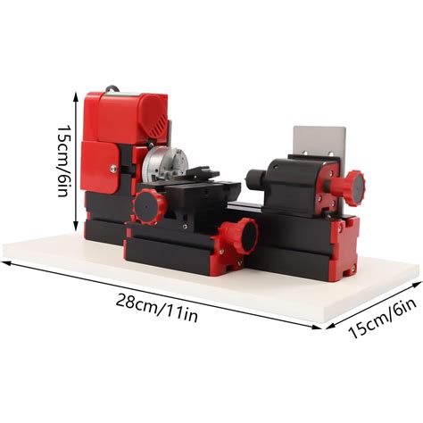 24w High Speed Mini Wood Metal Lathe Machine 12v Diy Tool Cnc Metal Motorized Lathe Machine