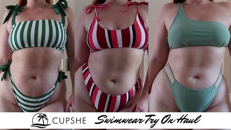 CUPSHE Swimwear Try On Haul Curvy Plus Size Fashion YouTube