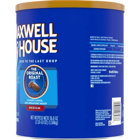 Maxwell House The Original Roast Medium Roast Ground Coffee 36 8 Oz