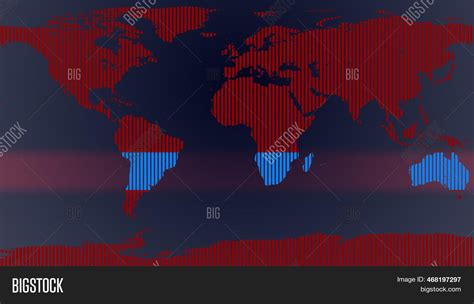 World Map Grid Line. Image & Photo (Free Trial) | Bigstock