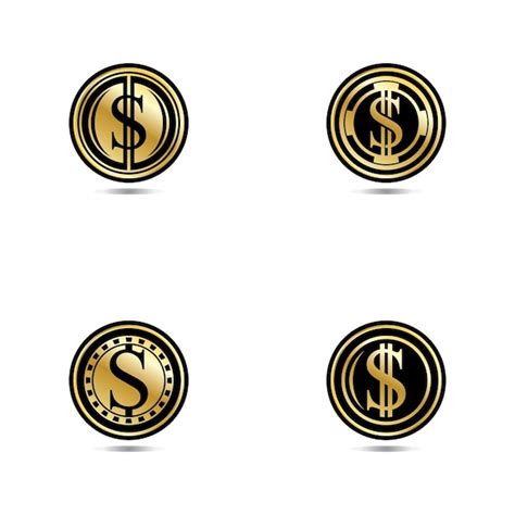 Premium Vector Gold Coin With Dollar Sign Illustration Vector Dollar