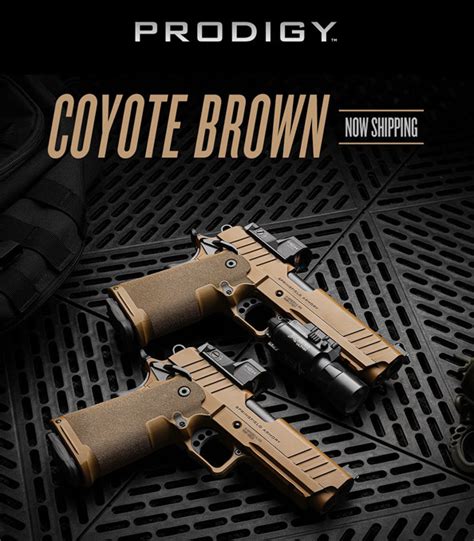 The New From Springfield Armory Coyote Brown Cerakote Prodigy