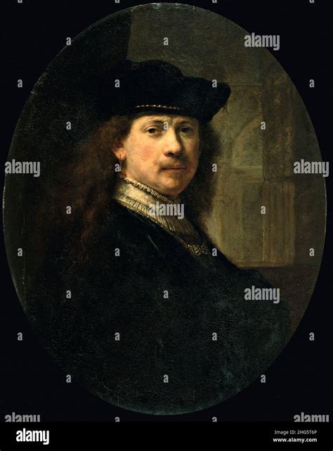 Self portrait with an architectural background, Rembrandt or his studio ...