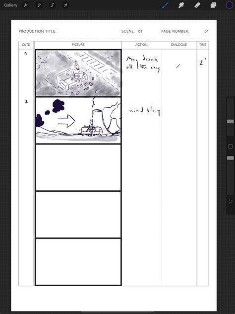 Procreate Storyboard Template