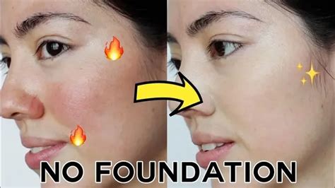 How To Cover Redness Rosacea WITHOUT Foundation Skincare Makeup