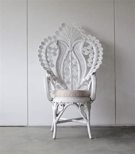 Peacock Chair White Hire In Style