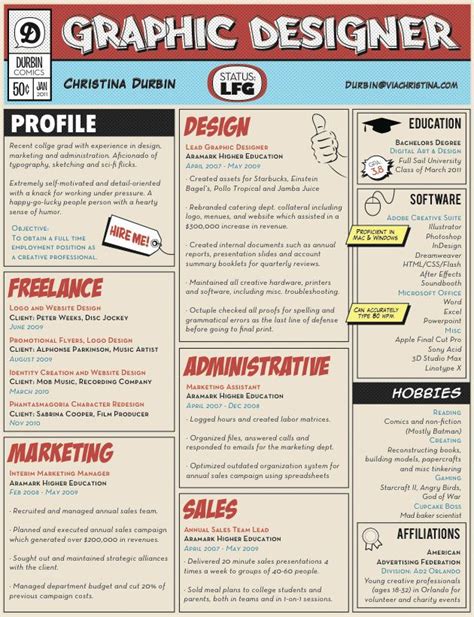 creative resume graphic designer resume