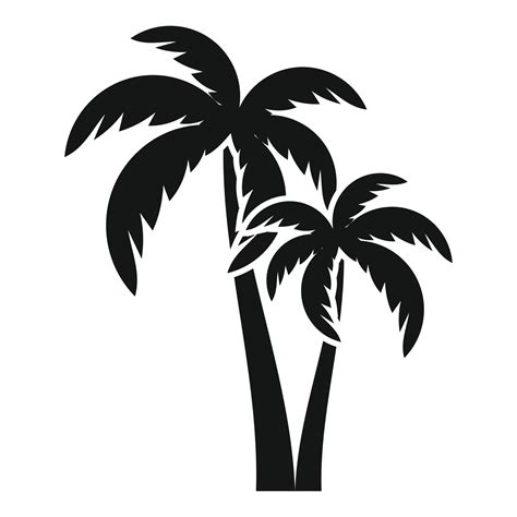 Palm tree icon simple vector. Coconut beach 14933184 Vector Art at Vecteezy