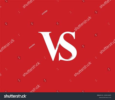 Vs Logo Design Vector Template Stock Vector (Royalty Free) 2268918885 ...