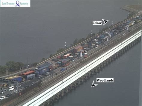 Tuas Checkpoint Sees Unusually Heavy Traffic This Morning Due To Lagging System, Says ICA