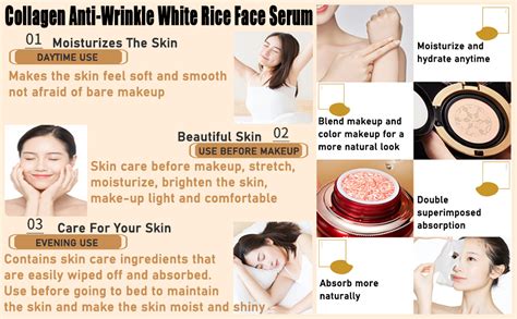 White Rice Serum For Face Exfoliate Brighten And Even