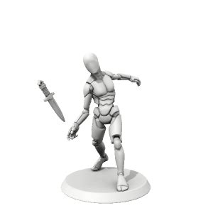 Hyppr Thrown Knife Made With Hero Forge