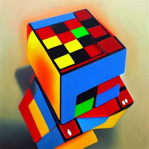 A Rubik S Cube Trending On Artstation Oil On Canvas Stable