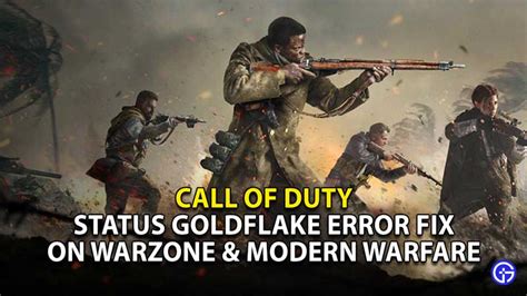 COD Warzone Modern Warfare Pacific Status Goldflake Error Fix