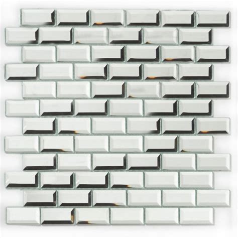 Bevel Mirror (2.5cm x 5cm) 30cm x 30cm Mosaic Tile