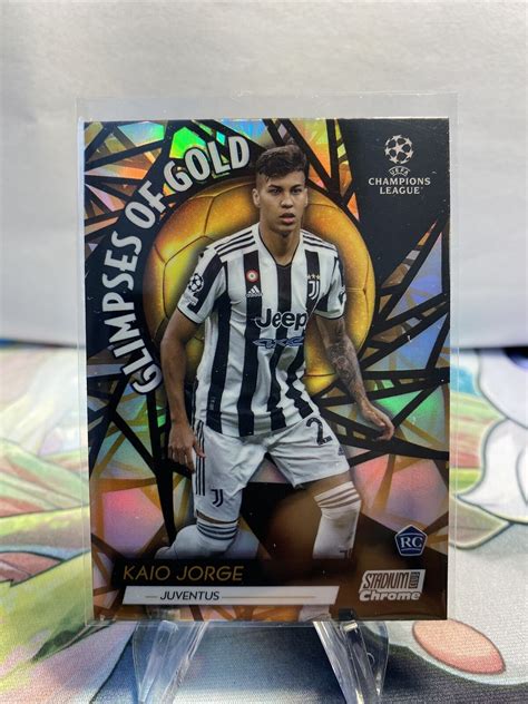 Topps Stadium Club Uefa Kaio Jorge Rc Glimpses Of Gold Gg Kj Ebay