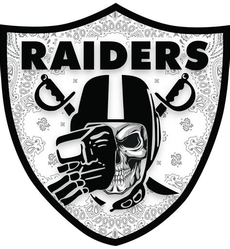 Las Vegas Raiders Skull Bandana Window Sticker Vinyl Decal Etsy