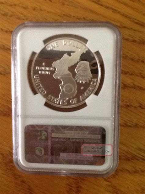 P Korean War Commemorative Silver Dollar Pf Ucam Ngc