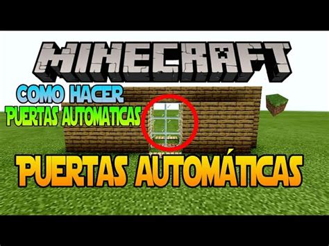 Escritorio Datos Ciclo Como Hacer Una Puerta Automatica Con Redstone En