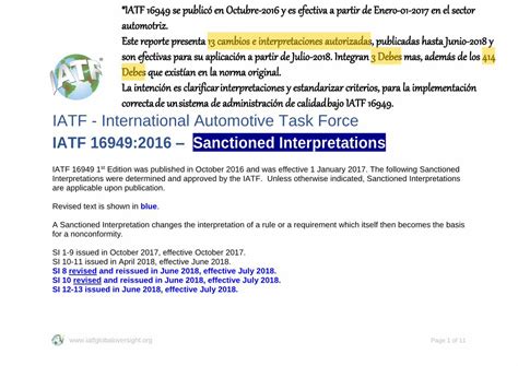 Pdf Iatf International Automotive Task Force · Page 1 Of 11 Iatf