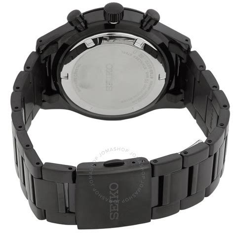 Seiko Chronograph Quartz Black Dial Mens Watch Ssb415p1 4954628247063 Watches Stainless