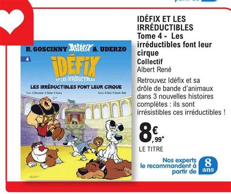 Promo Idéfix Et Les Irréductibles Tome 4 Les Irréductibles Font Leur