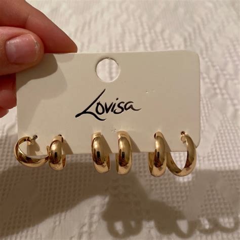 Lovisa Jewelry Lovisa 3 Set Gold Hoop Earrings Poshmark