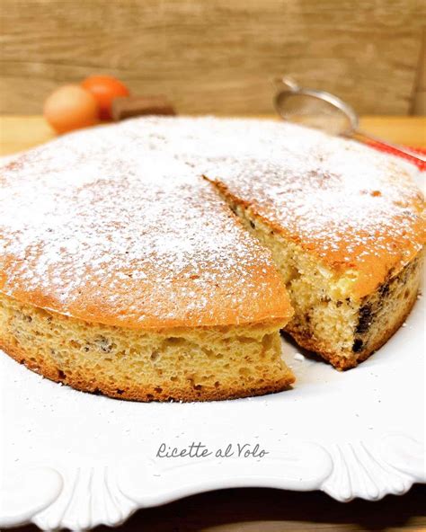 Torta Semplice Con Scaglie Di Cioccolato Uova Ricette Al Volo