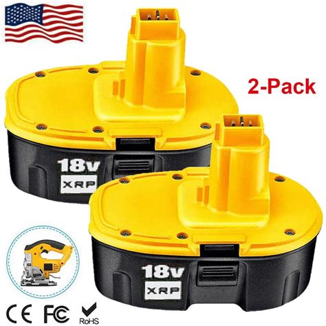 DeWalt 2 Pack 18V 4 0Ah XRP Ni MH Battery Compatible With DC9096 2