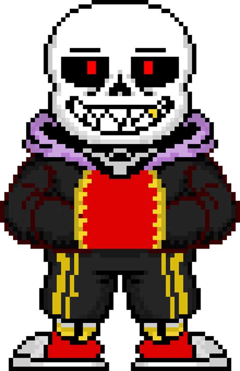 Pacifist Fell Sans Credits To Snas Pixel Art