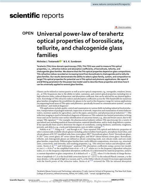 (PDF) Universal power-law of terahertz optical properties of ...