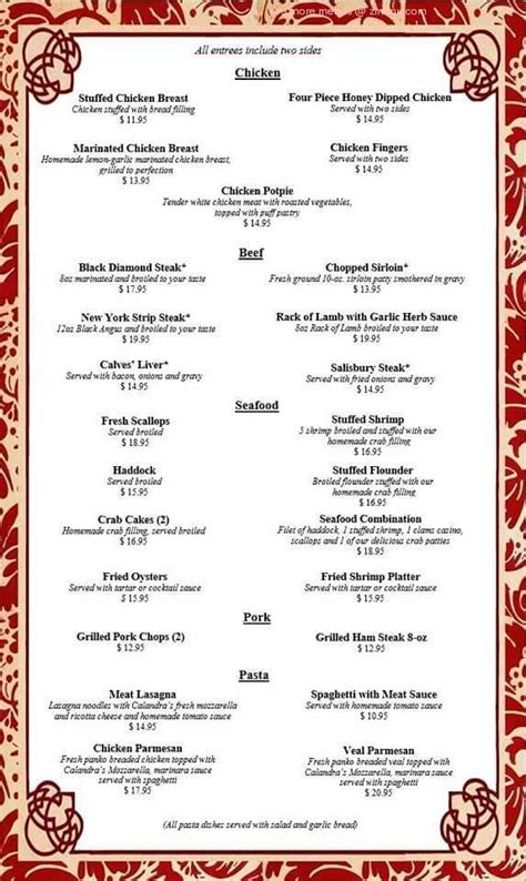 Menu at Cherry Hill Hotel pub & bar, Nazareth