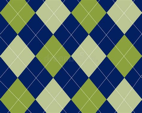 Blue And Green Argyle Stock Illustration Illustration Of Blue