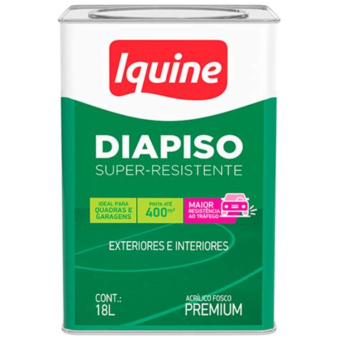 Tinta Iquine Piso Premium 18L Diapiso Cinza Médio Oca Pisos e