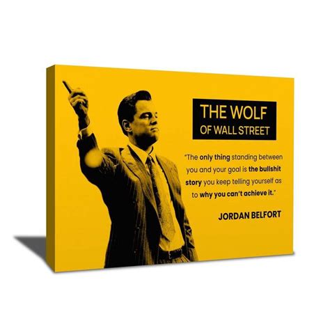 Wolf Of Wall Street Movie Wall Art Canvas Jordan Belfort Quote Poster