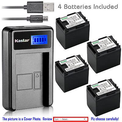 Kastar Battery Lcd Charger For Canon Bp Canon Vixia Hf M