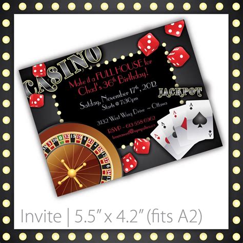 Casino Invitations Party - gigmaster