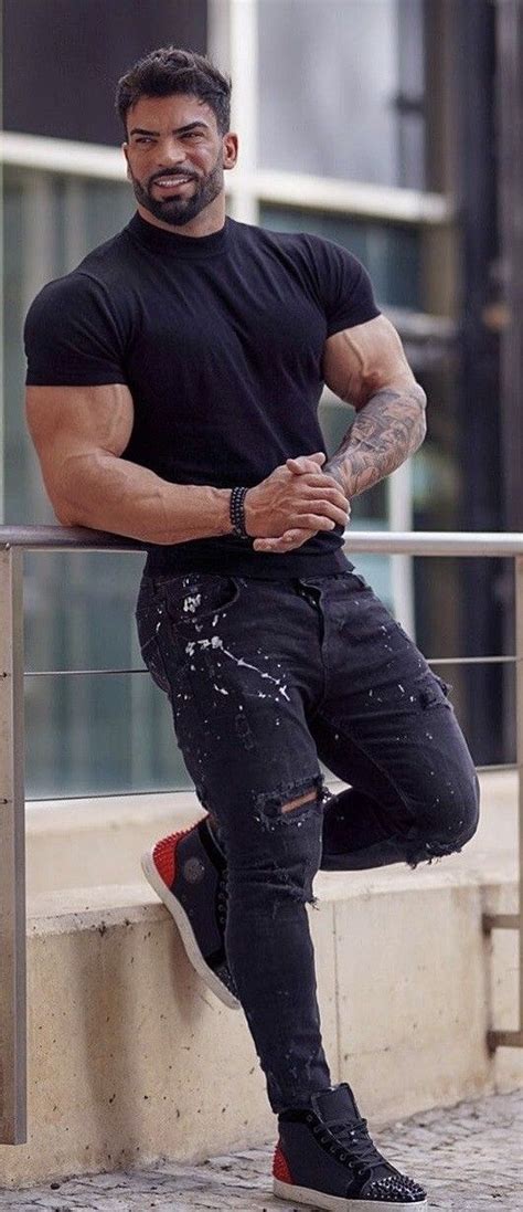 Strongman Good Looking Men Beauty Full Muscle Men Moda Casual