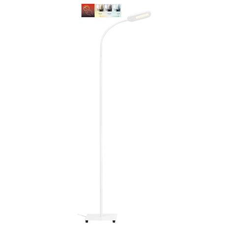 Lampadaire LED BRILONER CCT Coloris Blanc Avec Variateur Sensitif 8w