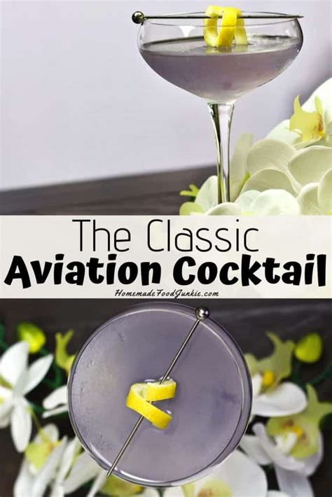 The Classic Aviation Cocktail Recipe Homemade Food Junkie